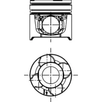 Kit de réparation, Piston/Chemise de cylindre KOLBENSCHMIDT 40217963 pour MAN F90 13,222 - 220cv