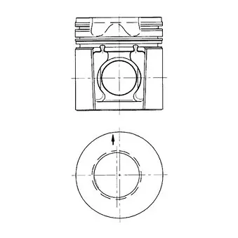 Piston KOLBENSCHMIDT 40234650 pour LANDINI VISION 85, 95 - 82cv