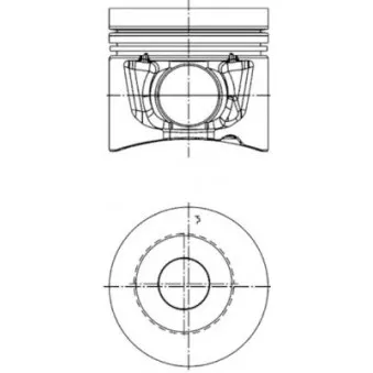 Kit de réparation, Piston/Chemise de cylindre KOLBENSCHMIDT 40289960 pour DEUTZ-FAHR AGROTRON K 90 - 99cv
