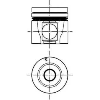 Kit de réparation, Piston/Chemise de cylindre KOLBENSCHMIDT 40305960