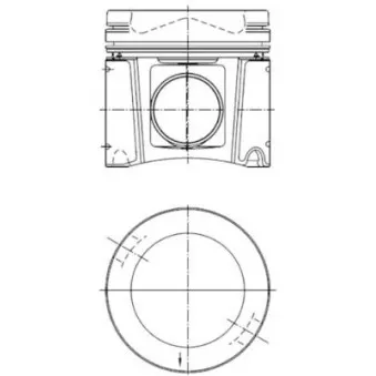 Kit de réparation, Piston/Chemise de cylindre KOLBENSCHMIDT 40448964 pour MERCEDES-BENZ ACTROS MP2 / MP3 4148 K - 476cv