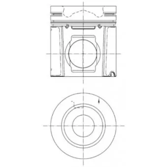 Kit de réparation, Piston/Chemise de cylindre KOLBENSCHMIDT 40457962 pour SCANIA 4 - series 164 L/580 - 580cv