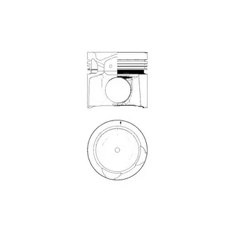 Kit de réparation, Piston/Chemise de cylindre KOLBENSCHMIDT 40459961 pour VDL Futura FHD2-148 - 462cv