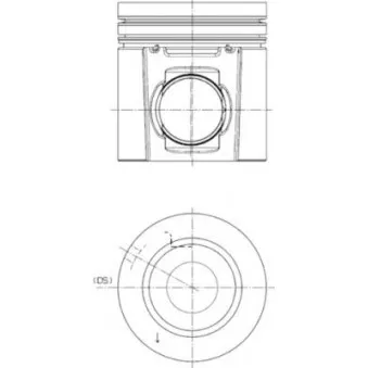 Kit de réparation, Piston/Chemise de cylindre KOLBENSCHMIDT 40496960 pour SCANIA K - series bus K 270, K 270 IB, K 270 UB - 269cv