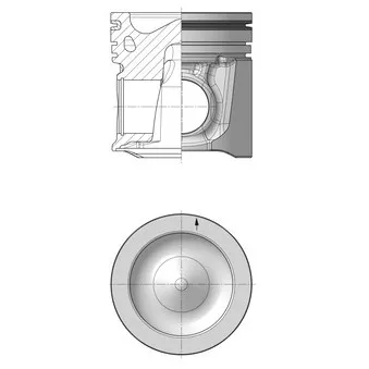 Piston KOLBENSCHMIDT 40515610