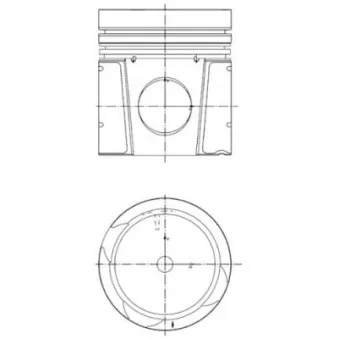 Kit de réparation, Piston/Chemise de cylindre KOLBENSCHMIDT OEM 0394080
