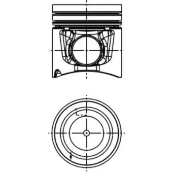 Kit de réparation, Piston/Chemise de cylindre KOLBENSCHMIDT 40666960 pour MERCEDES-BENZ AXOR 2 3340 B - 401cv