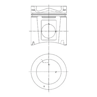 Kit de réparation, Piston/Chemise de cylindre KOLBENSCHMIDT OEM A4570110510