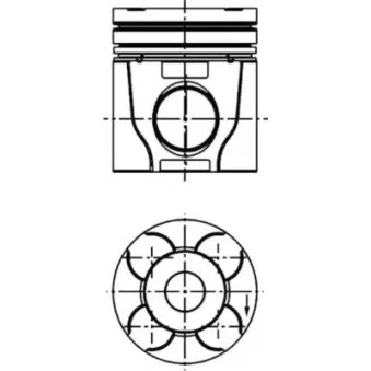 Kit de réparation, Piston/Chemise de cylindre KOLBENSCHMIDT 40810960