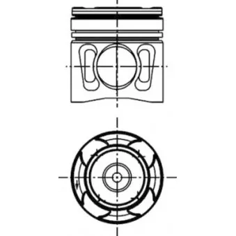 Kit de réparation, Piston/Chemise de cylindre KOLBENSCHMIDT 40836961 pour MAN TGX 26,320 - 320cv