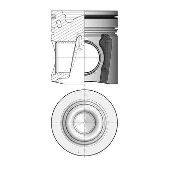 Kit de réparation, Piston/Chemise de cylindre KOLBENSCHMIDT 41219960 pour SCANIA P,G,R,T - series P 360 - 360cv