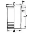 KOLBENSCHMIDT 41503961 - Kit de réparation, Piston/Chemise de cylindre