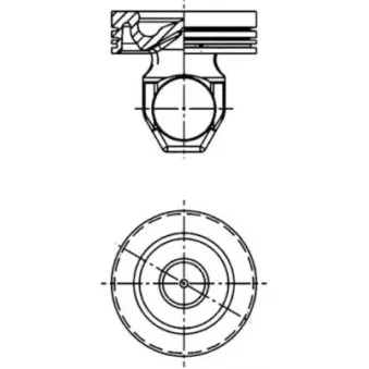 Kit de réparation, Piston/Chemise de cylindre KOLBENSCHMIDT 41519961 pour SCANIA 4 - series 164 G/580 - 580cv