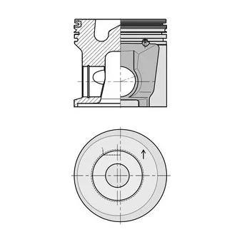 Kit de réparation, Piston/Chemise de cylindre KOLBENSCHMIDT 41523960