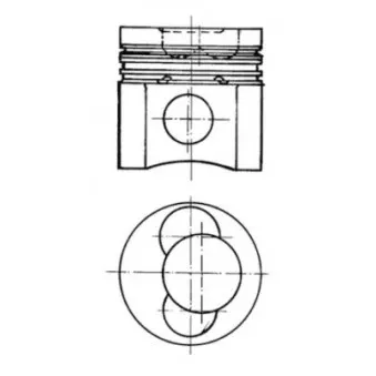 Kit de réparation, Piston/Chemise de cylindre KOLBENSCHMIDT OEM 51012010321