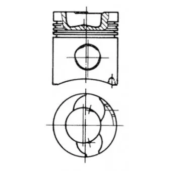 Kit de réparation, Piston/Chemise de cylindre KOLBENSCHMIDT 90337961
