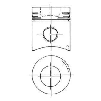 Kit de réparation, Piston/Chemise de cylindre KOLBENSCHMIDT 90341965