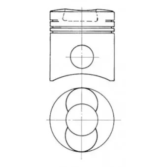 Kit de réparation, Piston/Chemise de cylindre KOLBENSCHMIDT OEM 04183501