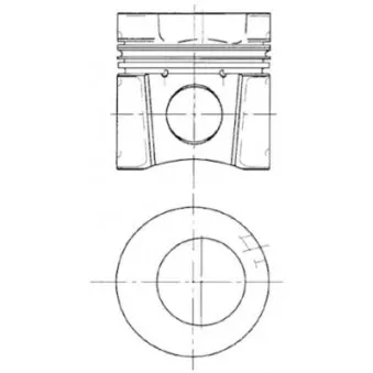 Kit de réparation, Piston/Chemise de cylindre KOLBENSCHMIDT 91074962 pour MAN M 2000 M 14,225 MA-KO, MA-LF - 220cv