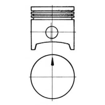 Kit de réparation, Piston/Chemise de cylindre KOLBENSCHMIDT OEM 341107112B