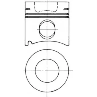 Kit de réparation, Piston/Chemise de cylindre KOLBENSCHMIDT 91487970