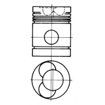 Kit de réparation, Piston/Chemise de cylindre KOLBENSCHMIDT OEM 244856