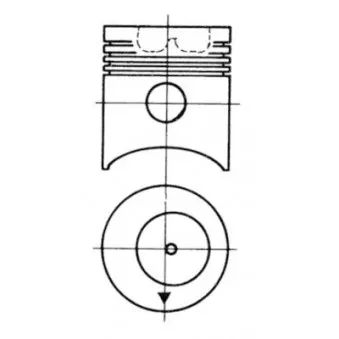 Kit de réparation, Piston/Chemise de cylindre KOLBENSCHMIDT 91753960