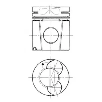 KOLBENSCHMIDT 92128963 - Kit de réparation, Piston/Chemise de cylindre