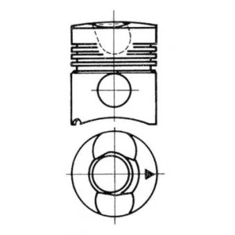 Kit de réparation, Piston/Chemise de cylindre KOLBENSCHMIDT OEM 02406631