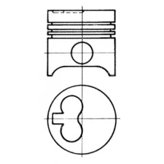 Kit de réparation, Piston/Chemise de cylindre KOLBENSCHMIDT OEM 011139