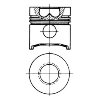 Kit de réparation, Piston/Chemise de cylindre KOLBENSCHMIDT OEM 4712886