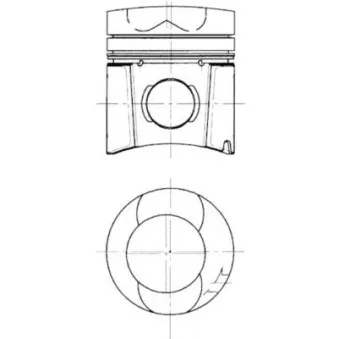 Kit de réparation, Piston/Chemise de cylindre KOLBENSCHMIDT OEM 02423589