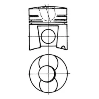 Kit de réparation, Piston/Chemise de cylindre KOLBENSCHMIDT OEM 02423589