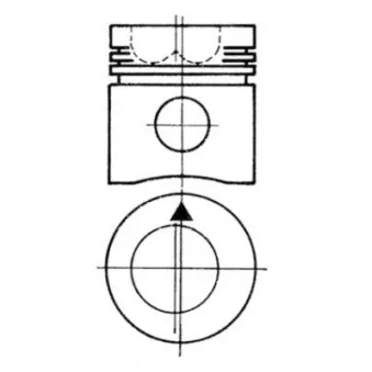Kit de réparation, Piston/Chemise de cylindre KOLBENSCHMIDT OEM 3218667R91