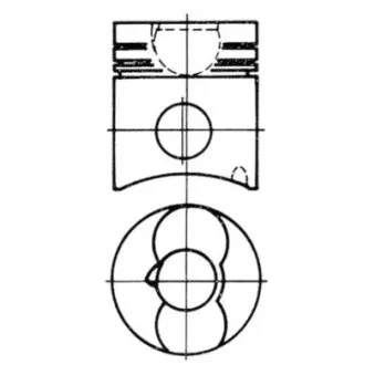Kit de réparation, Piston/Chemise de cylindre KOLBENSCHMIDT 93329961