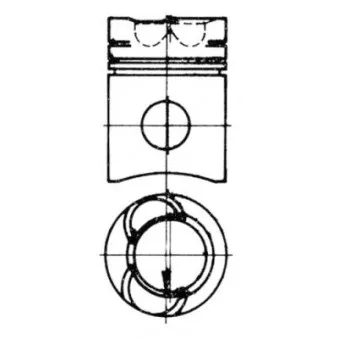 KOLBENSCHMIDT 93369972 - Kit de réparation, Piston/Chemise de cylindre