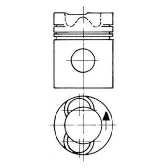 Kit de réparation, Piston/Chemise de cylindre KOLBENSCHMIDT OEM 79245643