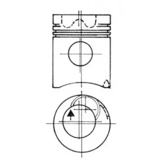 KOLBENSCHMIDT 93504970 - Kit de réparation, Piston/Chemise de cylindre