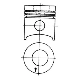 Kit de réparation, Piston/Chemise de cylindre KOLBENSCHMIDT OEM R80724