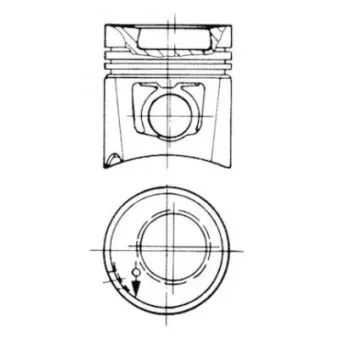 Kit de réparation, Piston/Chemise de cylindre KOLBENSCHMIDT OEM A4470110210