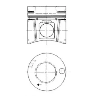 Kit de réparation, Piston/Chemise de cylindre KOLBENSCHMIDT 94331960 pour MERCEDES-BENZ SK 2635 S - 492cv