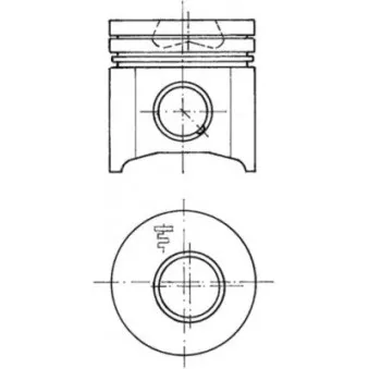 Kit de réparation, Piston/Chemise de cylindre KOLBENSCHMIDT 94701960