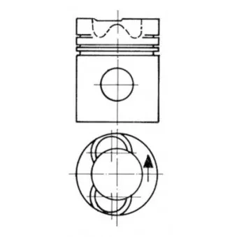 Kit de réparation, Piston/Chemise de cylindre KOLBENSCHMIDT 94724970 pour DAF CF 85 Distribution 210,19D - 210cv