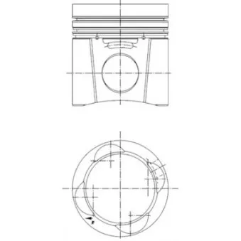 Kit de réparation, Piston/Chemise de cylindre KOLBENSCHMIDT OEM 410600