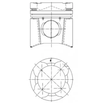 Kit de réparation, Piston/Chemise de cylindre KOLBENSCHMIDT 94846961 pour MAN TGA 41,460 - 460cv