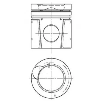 Kit de réparation, Piston/Chemise de cylindre KOLBENSCHMIDT 94896962 pour DAF XF 95 FTP 95,380 - 381cv