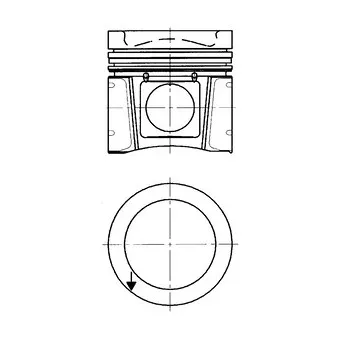 Kit de réparation, Piston/Chemise de cylindre KOLBENSCHMIDT 94973960 pour MERCEDES-BENZ VARIO 818 DA 4x4 - 177cv