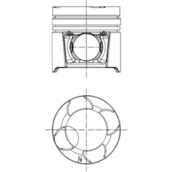 Kit de réparation, Piston/Chemise de cylindre KOLBENSCHMIDT OEM 51012010318