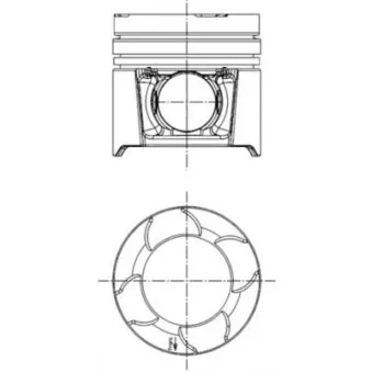Kit de réparation, Piston/Chemise de cylindre KOLBENSCHMIDT OEM 51012010318