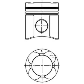 Kit de réparation, Piston/Chemise de cylindre KOLBENSCHMIDT 99331960 pour MAN TGA 26,360 - 360cv